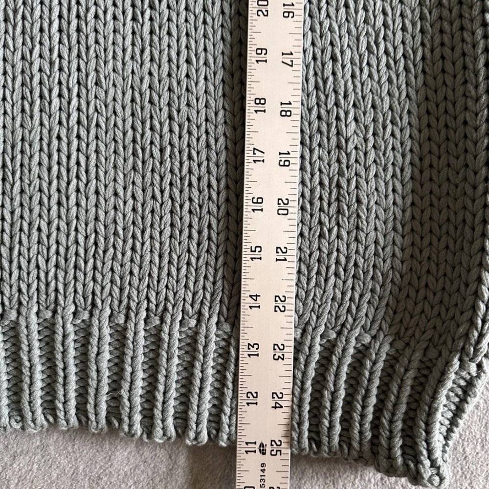 Ghanda Light Blue Oversized Crewneck Sweater - Picture 9 of 9